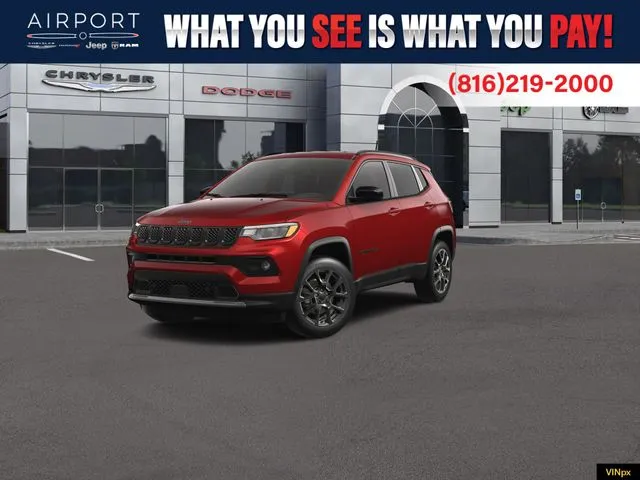 Red 2026 Jeep Compass Latitude for sale in Platte City, MO
