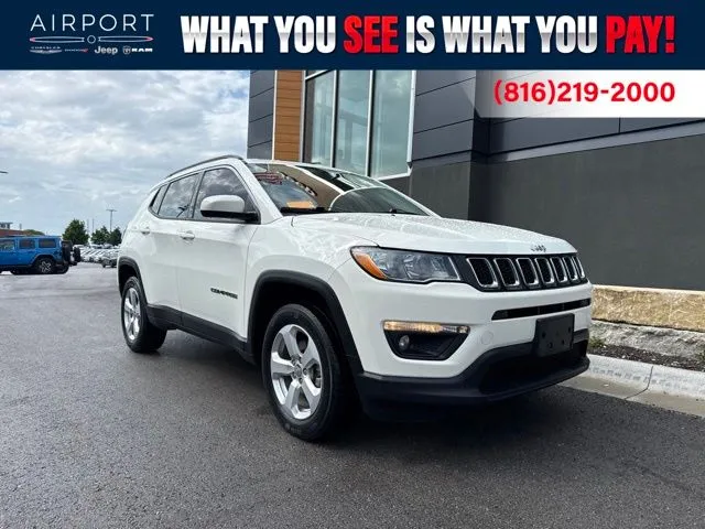 Used 2021 Jeep Compass Latitude with VIN 3C4NJDBB3MT516158 for sale in Platte City, MO