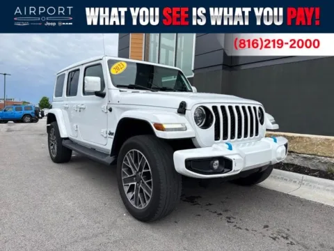 White 2023 Jeep Wrangler High Altitude 4xe for sale in Platte City, MO
