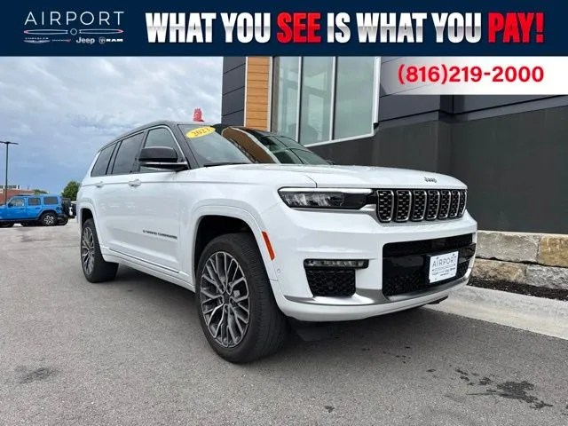 White 2023 Jeep Grand Cherokee L Summit for sale in Platte City, MO
