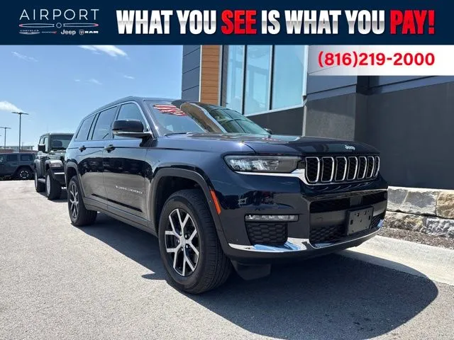 Blue 2023 Jeep Grand Cherokee L Limited for sale in Platte City, MO