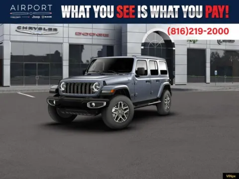 Blue 2026 Jeep Wrangler Sahara for sale in Platte City, MO