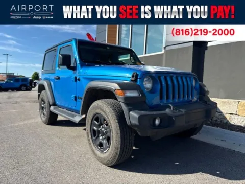 Blue 2023 Jeep Wrangler Sport for sale in Platte City, MO