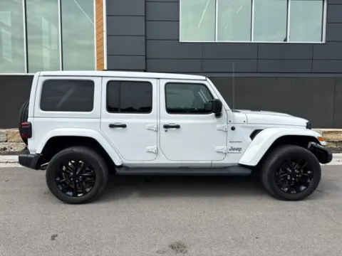Photos of 2023 Jeep Wrangler Sahara 4xe for sale in Platte City, MO at Airport Chrysler Dodge Jeep Ram