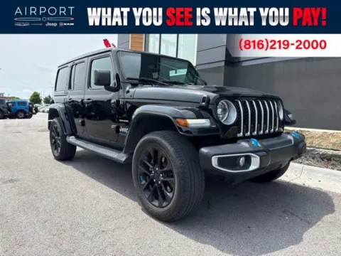Black 2023 Jeep Wrangler Sahara 4xe for sale in Platte City, MO