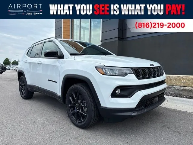 White 2026 Jeep Compass Latitude for sale in Platte City, MO