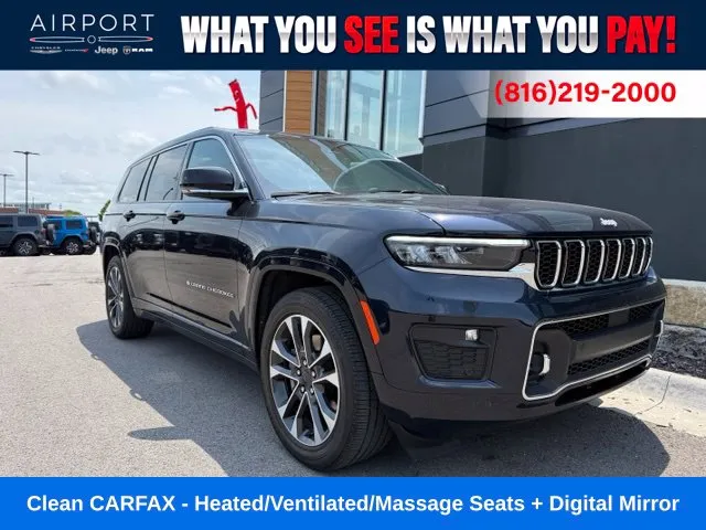 Blue 2024 Jeep Grand Cherokee L Overland for sale in Platte City, MO