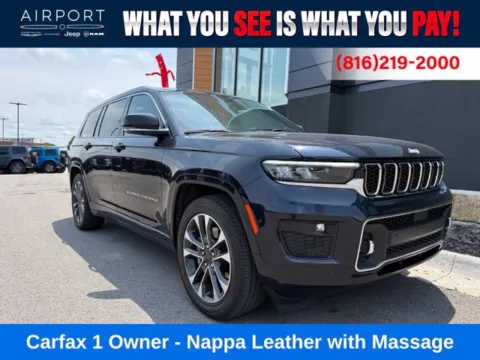 Blue 2024 Jeep Grand Cherokee L Overland for sale in Platte City, MO