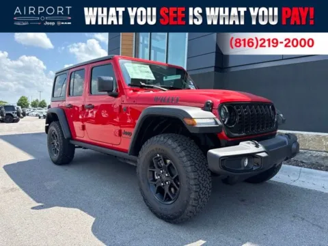 Red 2026 Jeep Wrangler Willys for sale in Platte City, MO