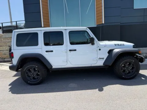 Photos of 2023 Jeep Wrangler Willys 4xe for sale in Platte City, MO at Airport Chrysler Dodge Jeep Ram