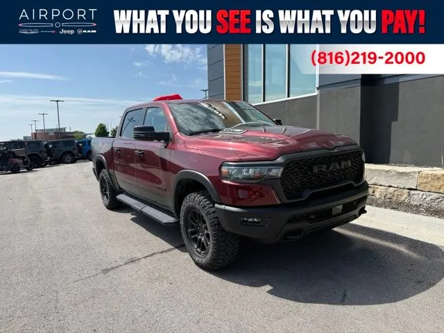 Used 2025 RAM Ram 1500 Pickup Rebel with VIN 1C6SRFLP0SN597447 for sale in Kansas City