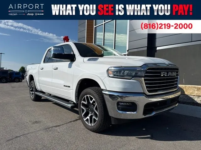 Used 2025 RAM Ram 1500 Pickup Laramie with VIN 1C6SRFJPXSN550056 for sale in Kansas City