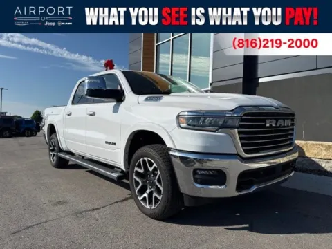 White 2025 Ram 1500 Laramie for sale in Platte City, MO