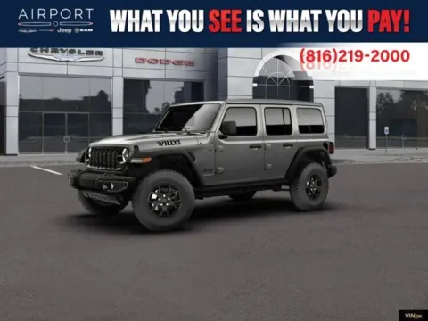 Gray 2026 Jeep Wrangler Willys for sale in Platte City, MO
