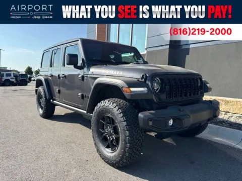 Gray 2026 Jeep Wrangler Willys for sale in Platte City, MO
