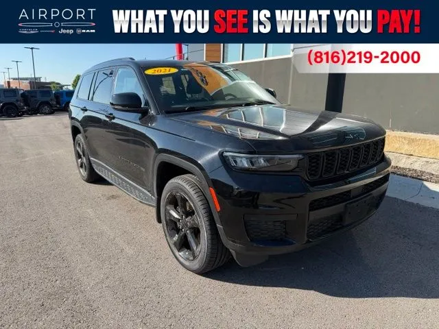 Used 2021 Jeep Grand Cherokee L Altitude with VIN 1C4RJKAG7M8204619 for sale in Kansas City