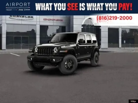 Black 2026 Jeep Wrangler Willys for sale in Platte City, MO