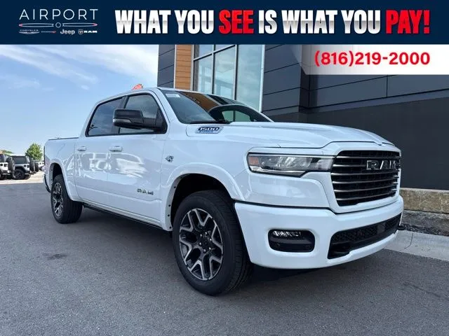 White 2026 Ram 1500 Laramie for sale in Platte City, MO