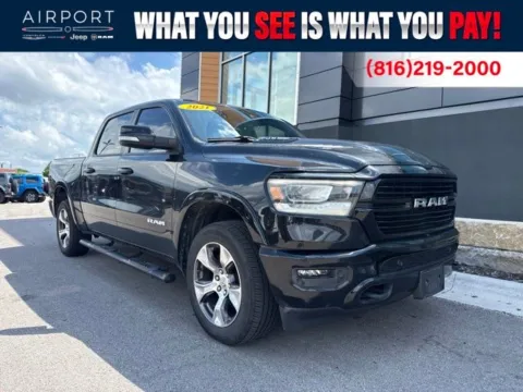 Black 2021 Ram 1500 Laramie for sale in Platte City, MO
