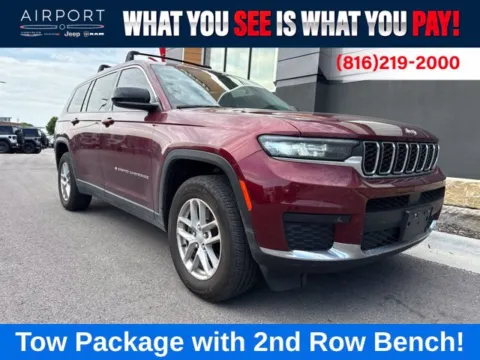Red 2021 Jeep Grand Cherokee L Laredo for sale in Platte City, MO
