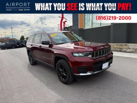 Red 2021 Jeep Grand Cherokee L Laredo for sale in Platte City, MO