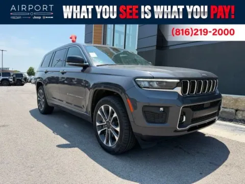Gray 2021 Jeep Grand Cherokee L Overland for sale in Platte City, MO