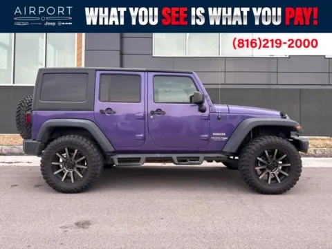 Purple 2018 Jeep Wrangler JK Unlimited Sport for sale in Platte City, MO