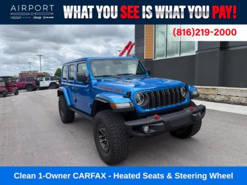 Blue 2025 Jeep Wrangler Rubicon X for sale in Platte City, MO