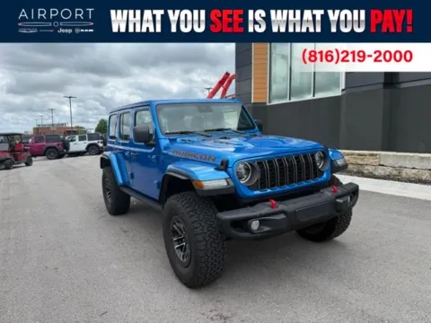 Blue 2025 Jeep Wrangler Rubicon X for sale in Platte City, MO