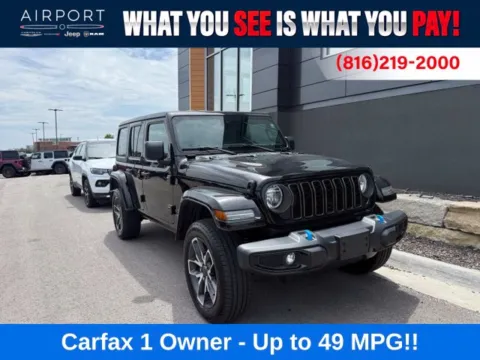 Black 2024 Jeep Wrangler Sport S 4xe for sale in Platte City, MO