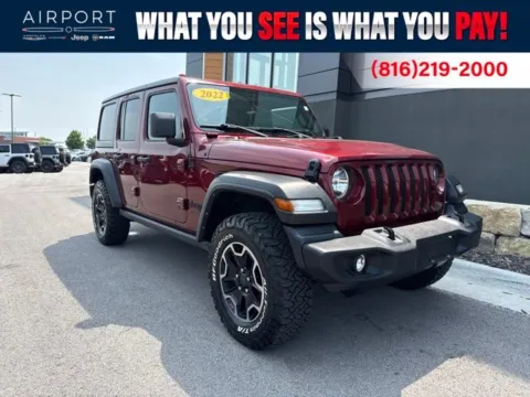 Red 2022 Jeep Wrangler Unlimited Sport S for sale in Platte City, MO