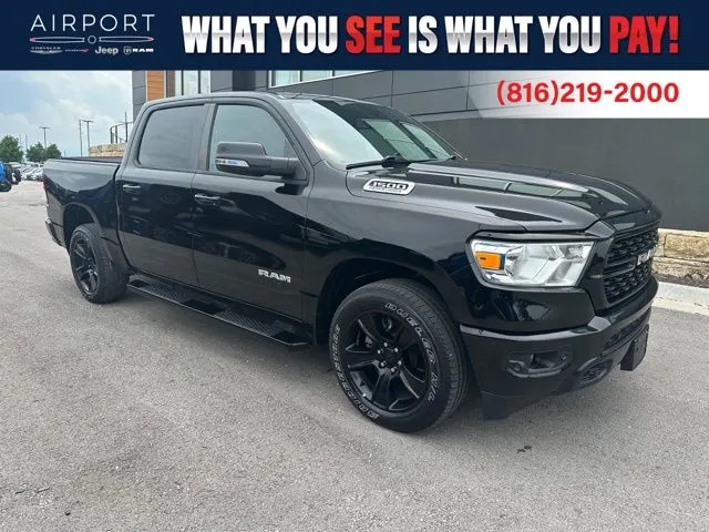 Used 2022 RAM Ram 1500 Pickup Big Horn/Lone Star with VIN 1C6SRFFTXNN406842 for sale in Kansas City