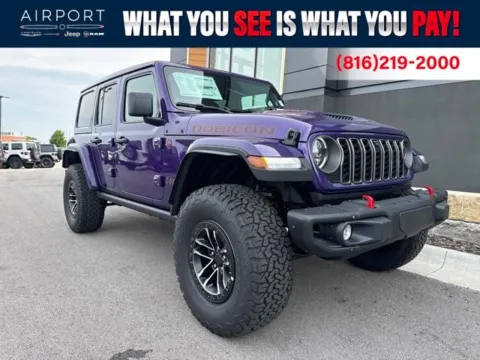 Purple 2026 Jeep Wrangler Rubicon X for sale in Platte City, MO