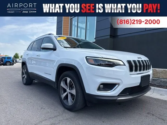 Used 2020 Jeep Cherokee Limited with VIN 1C4PJMDN4LD532969 for sale in Kansas City
