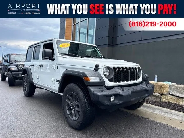 White 2025 Jeep Wrangler Sport S for sale in Platte City, MO