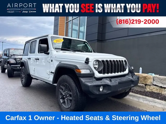 White 2025 Jeep Wrangler Sport S for sale in Platte City, MO