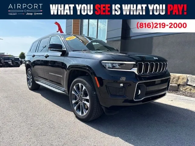 Used 2025 Jeep Grand Cherokee L Overland with VIN 1C4RJKDGXS8738528 for sale in Kansas City