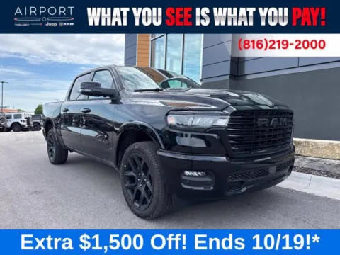 Black 2026 Ram 1500 Laramie for sale in Platte City, MO