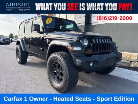 Black 2021 Jeep Wrangler Unlimited Sport S for sale in Platte City, MO