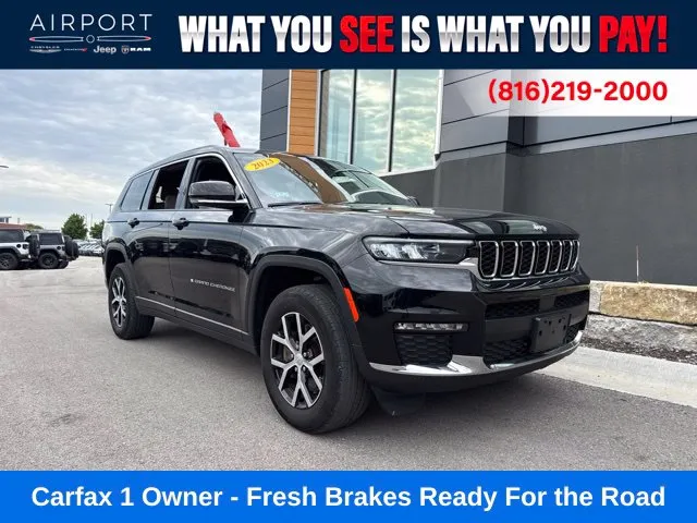 Black 2023 Jeep Grand Cherokee L Limited for sale in Platte City, MO