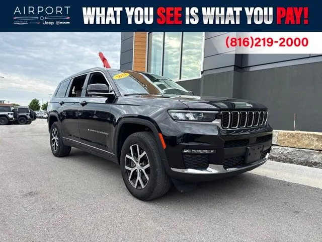 Black 2023 Jeep Grand Cherokee L Limited for sale in Platte City, MO