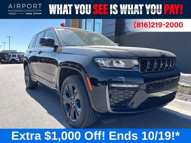 Black 2027 Jeep Grand Cherokee Limited Reserve for sale in Platte City, MO