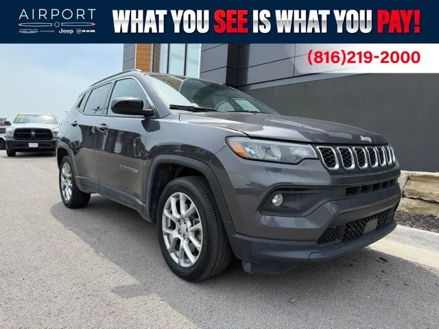 Used 2024 Jeep Compass Latitude Lux with VIN 3C4NJDFN7RT120231 for sale in Kansas City