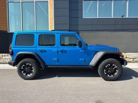 Photos of 2024 Jeep Wrangler Rubicon 4xe for sale in Platte City, MO at Airport Chrysler Dodge Jeep Ram