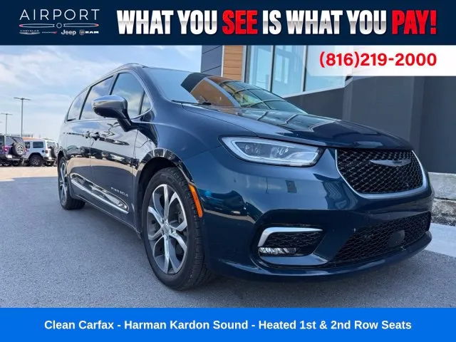 Blue 2022 Chrysler Pacifica Pinnacle for sale in Platte City, MO