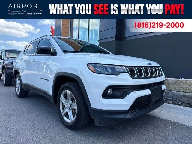 Used 2023 Jeep Compass Latitude with VIN 3C4NJDBN9PT553584 for sale in Kansas City