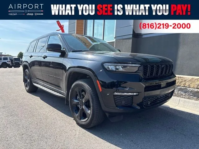 Black 2025 Jeep Grand Cherokee L Limited for sale in Platte City, MO