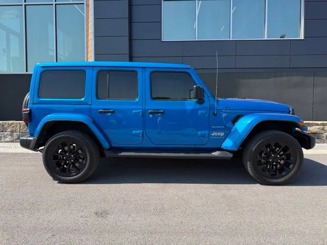 Used 2023 Jeep Wrangler 4xe Sahara 4XE with VIN 1C4JJXP65PW652303 for sale in Kansas City