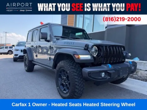 Gray 2023 Jeep Wrangler Willys 4xe for sale in Platte City, MO