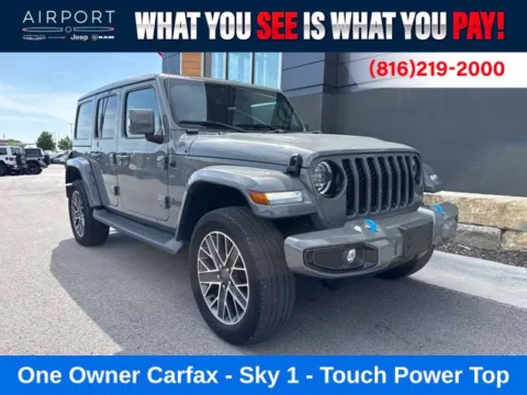 Gray 2023 Jeep Wrangler Sahara 4xe for sale in Platte City, MO